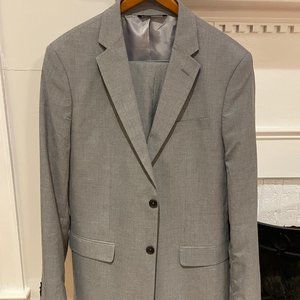 Banana Republic Heather Grey Mens Suit 42L